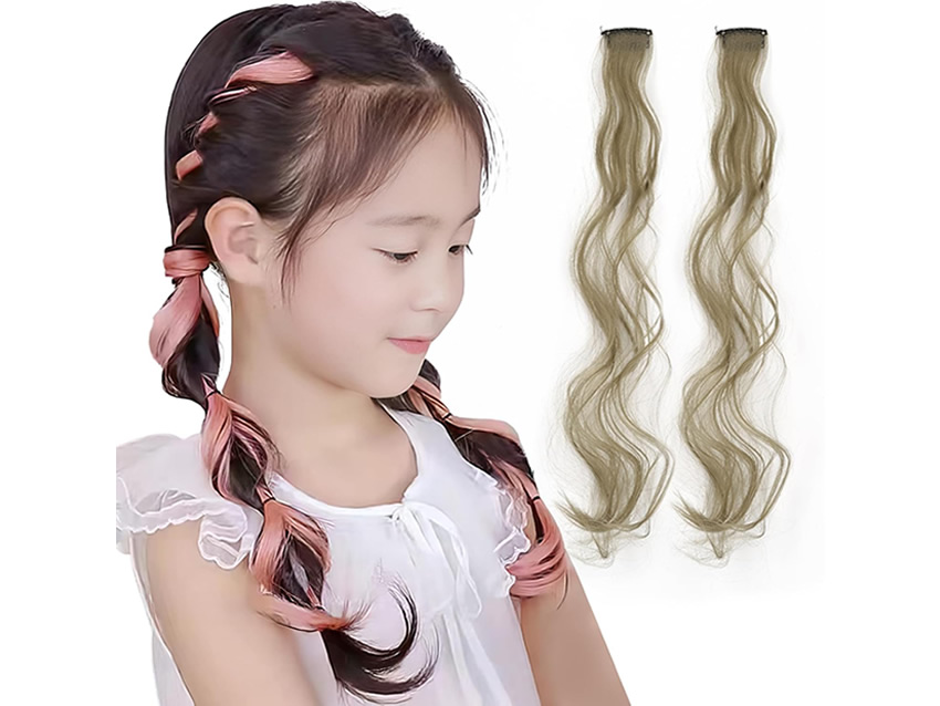 カラーエクステを使った可愛らしいヘアアレンジ