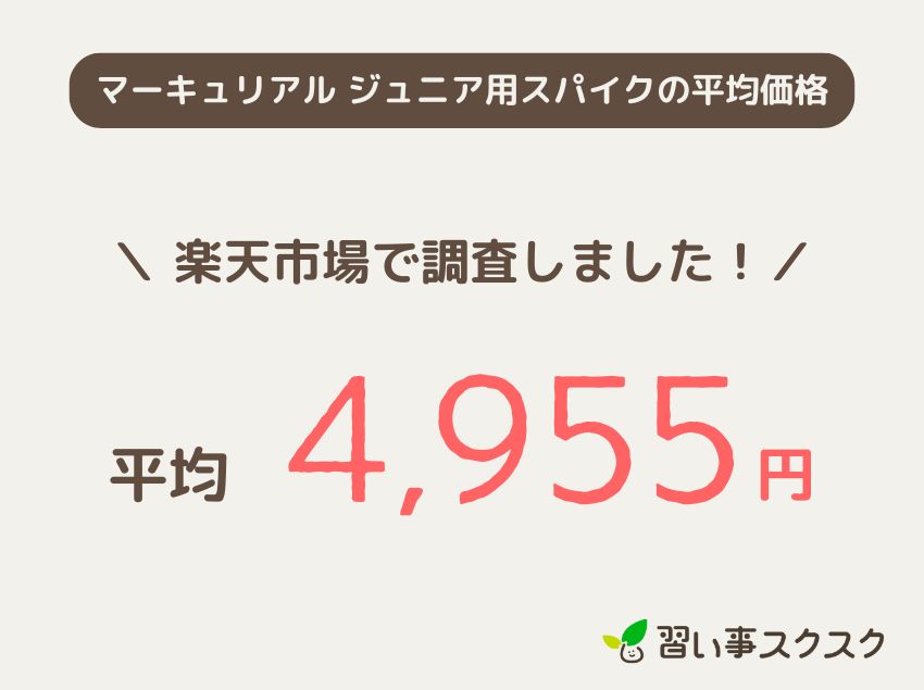 ナイキ「マーキュリアル」ジュニア用スパイクの平均価格