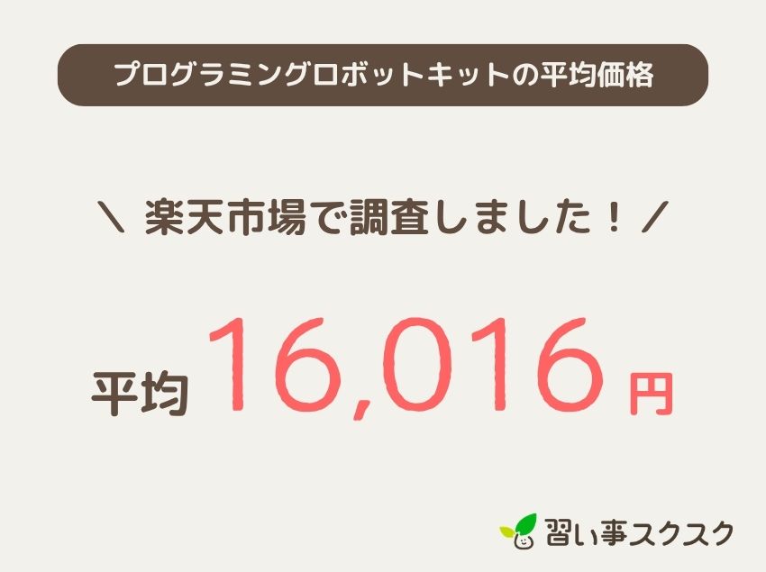 プログラミングロボットキットの平均価格