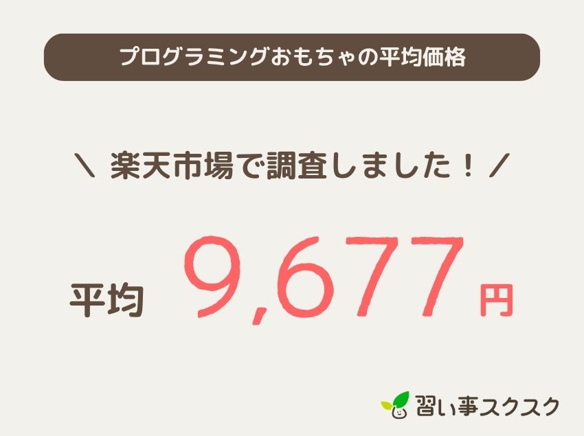 プログラミングおもちゃの平均価格