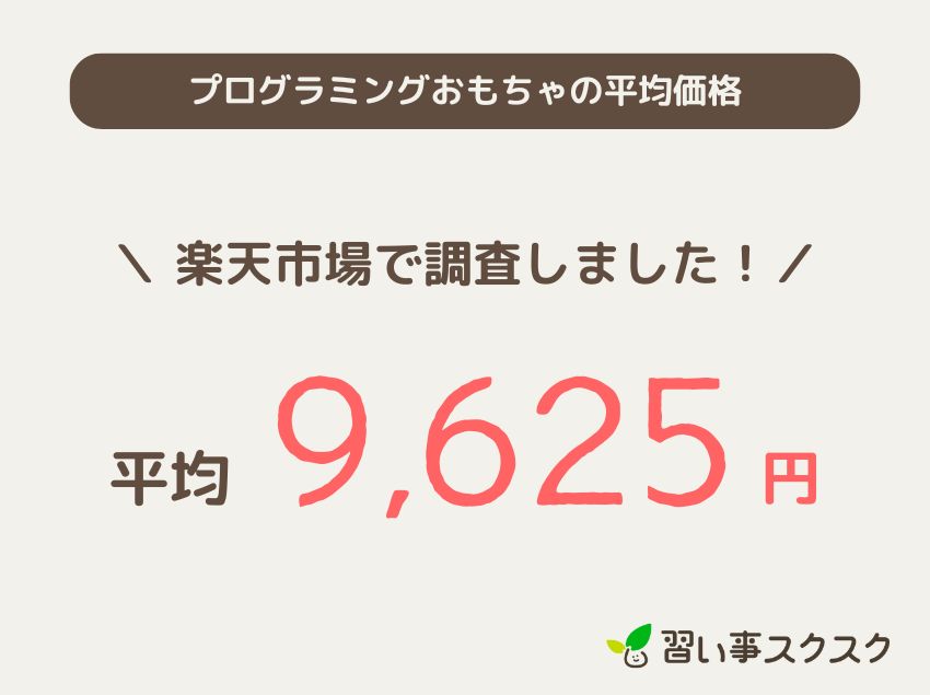 プログラミングおもちゃの平均価格