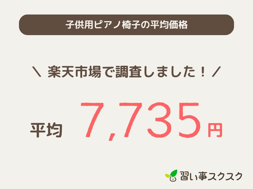子供用ピアノ椅子の平均価格　