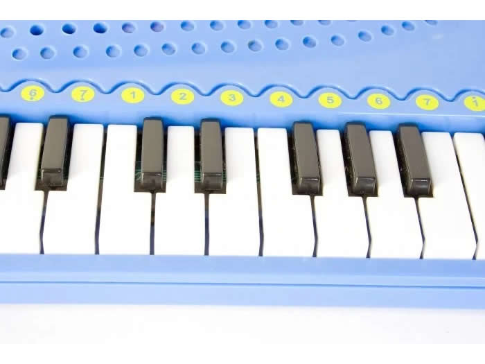 青い小さなキーボード