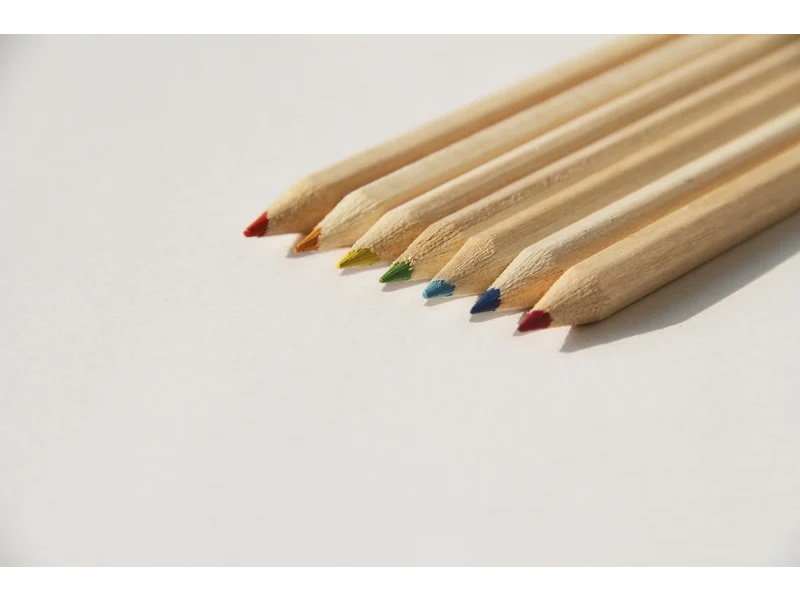 木目の色鉛筆