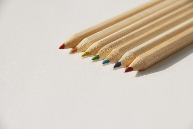 木目の色鉛筆