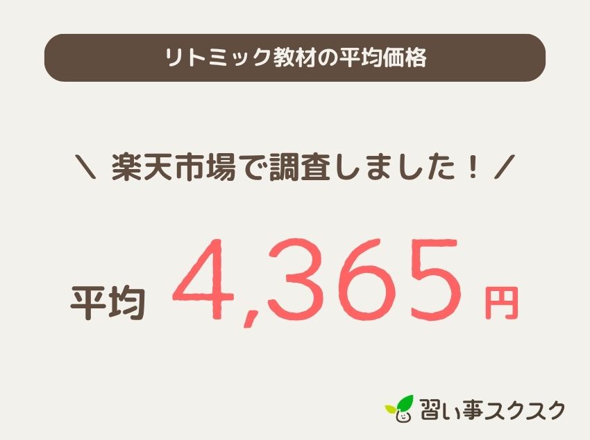 リトミック教材の平均価格