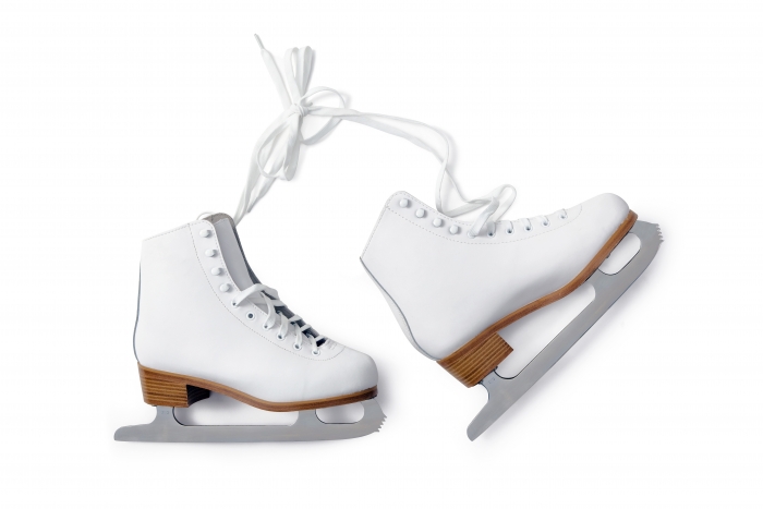 白いスケート靴