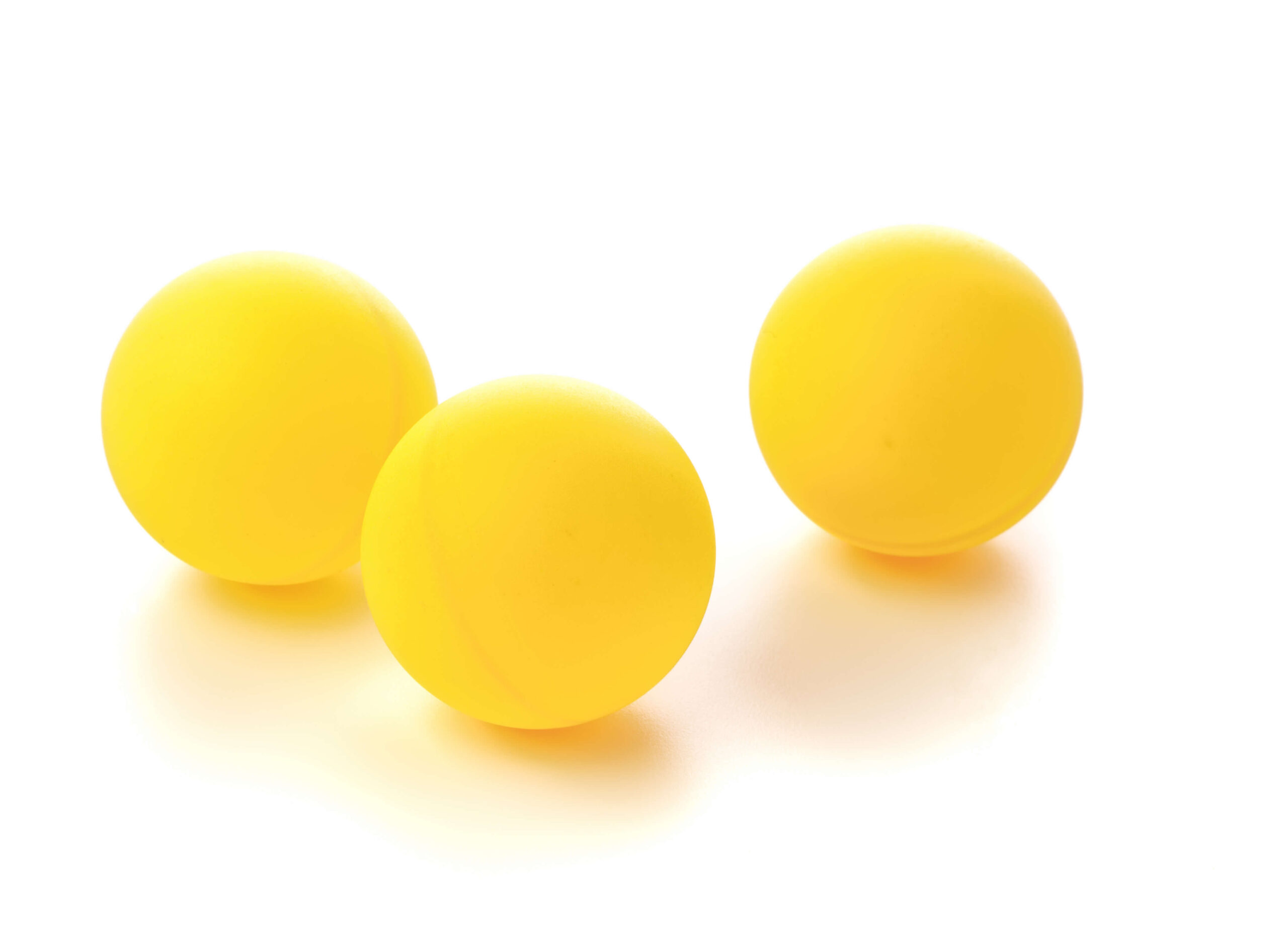 黄色の卓球ボール