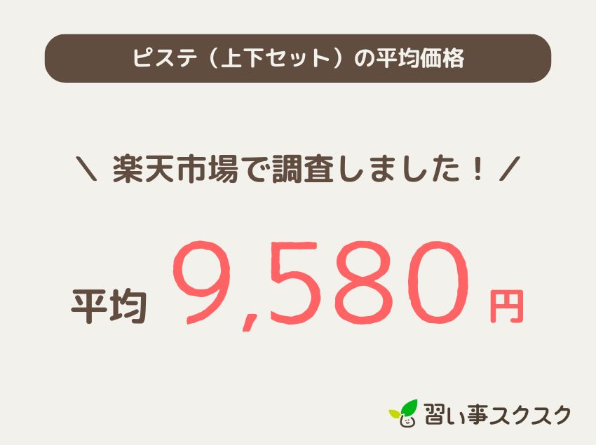 ピステ上下セットアップの平均価格