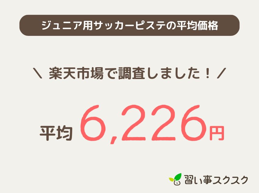 ジュニア用サッカーピステの平均価格