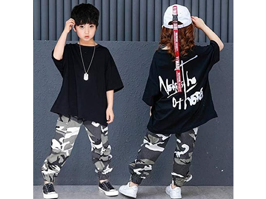 子供のダンス衣装_Tシャツセットアップ
