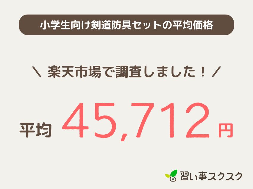小学生向け剣道防具セットの平均価格