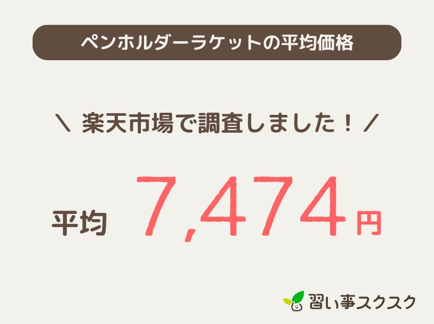 ペンホルダーラケット平均価格