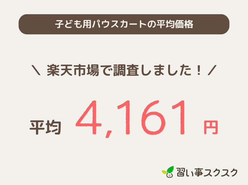 子ども用パウスカートの平均価格