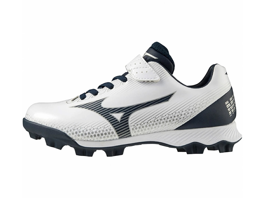 MIZUNO ポイントソールスパイク ウエーブライトレボJr. ジュニア ネイビー