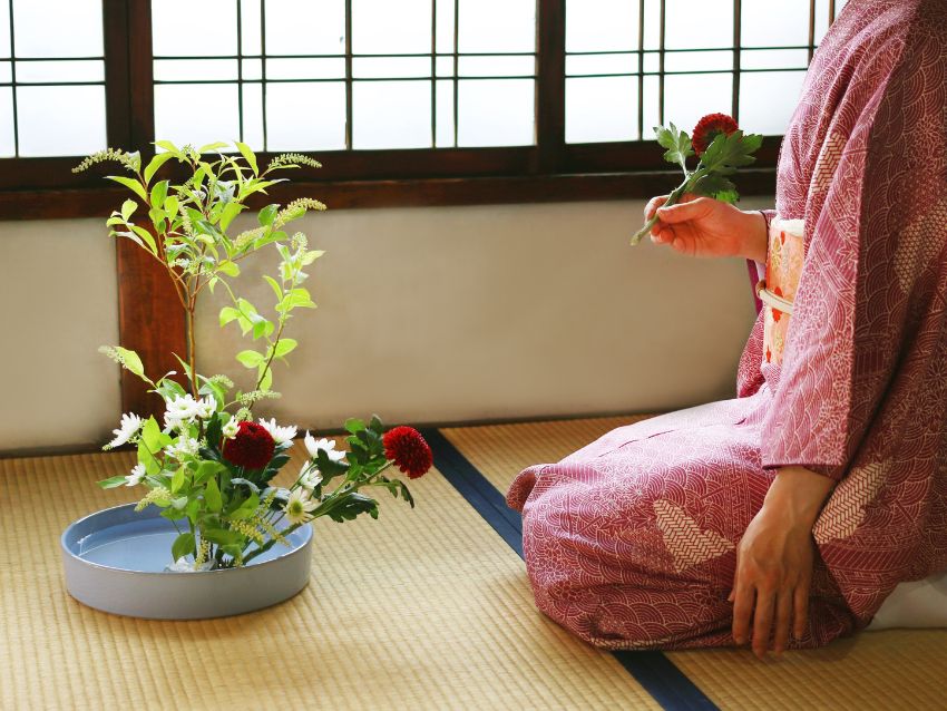 華道の様子