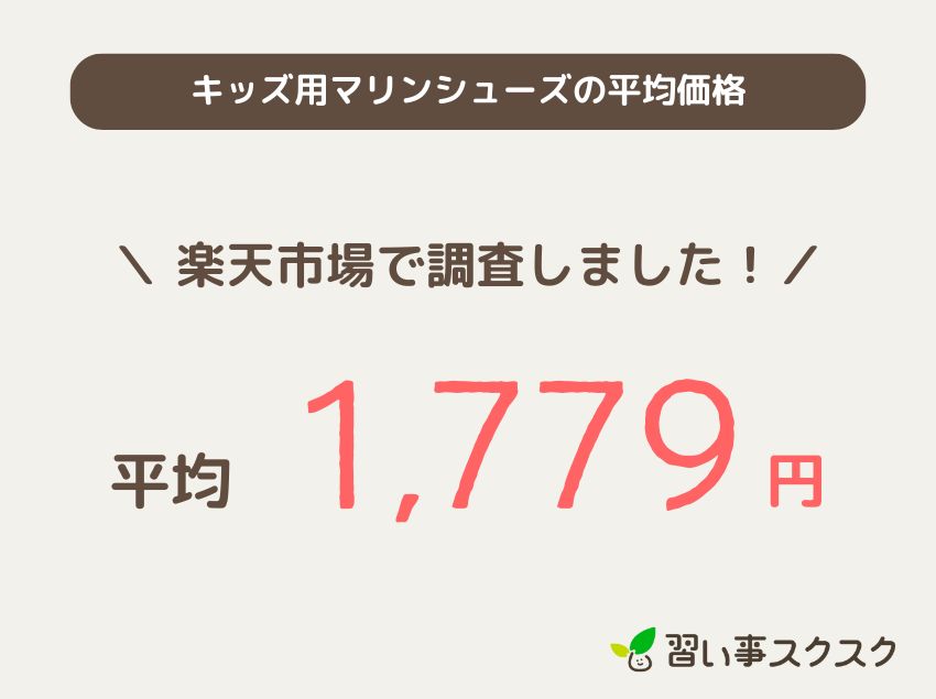 キッズ用マリンシューズの平均価格