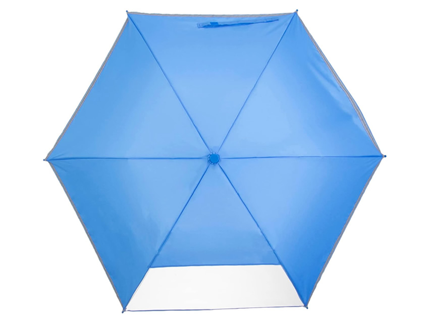 透明窓・反射材付きの折りたたみ傘