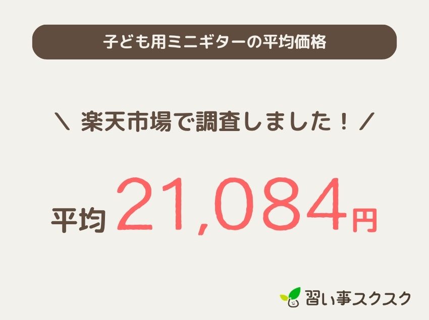子ども用ミニギターの平均価格