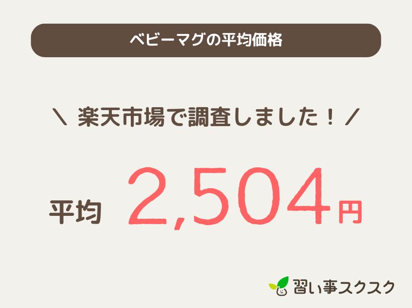 ベビーマグの平均価格