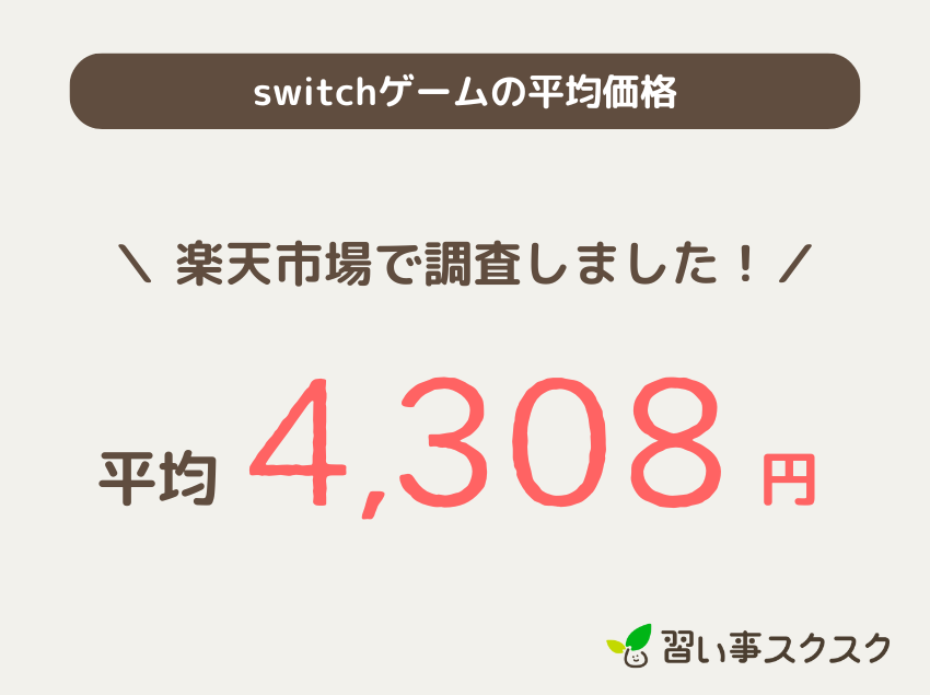 switchゲームの平均価格