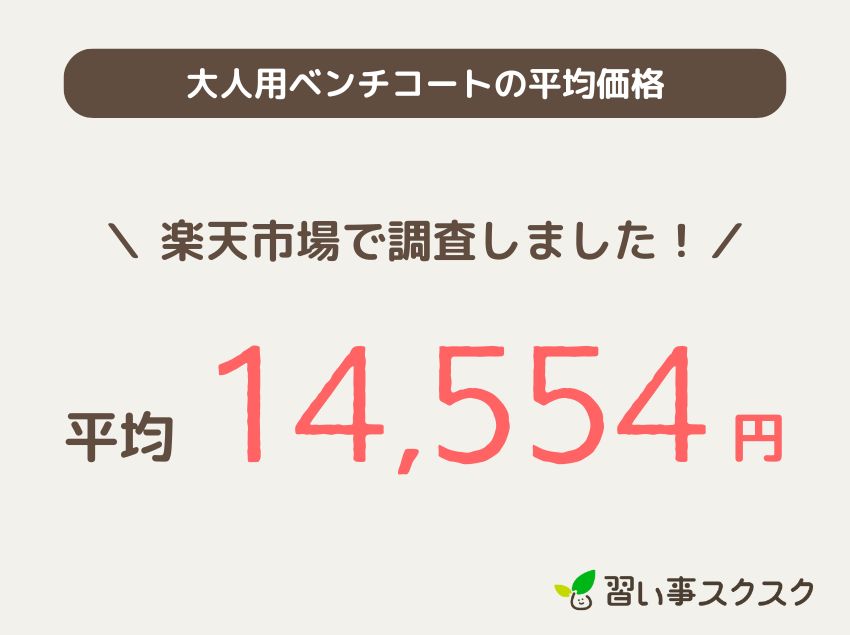 【サッカーママパパ向け】大人用ベンチコートの平均価格