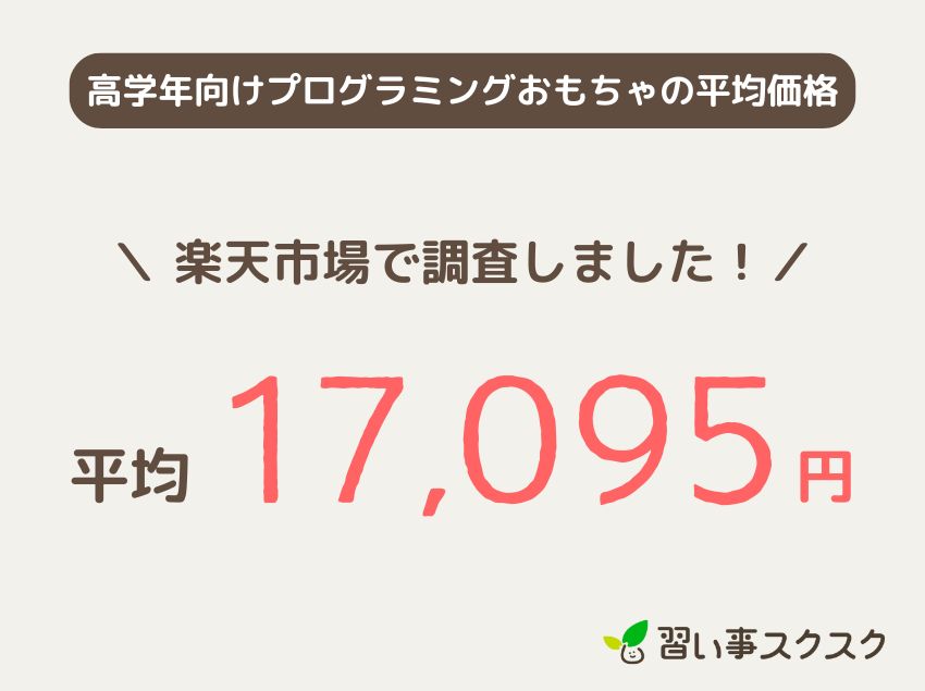小学校高学年向けプログラミングおもちゃの平均価格