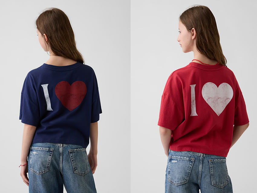 GAPハートロゴ Tシャツ