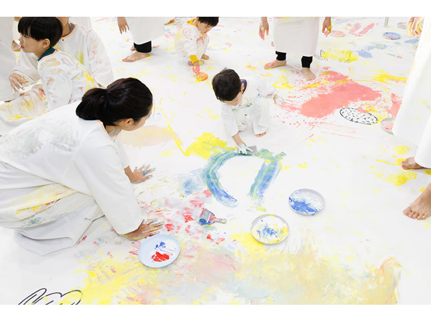 TABOTENZUイベントを楽しむ親子の様子