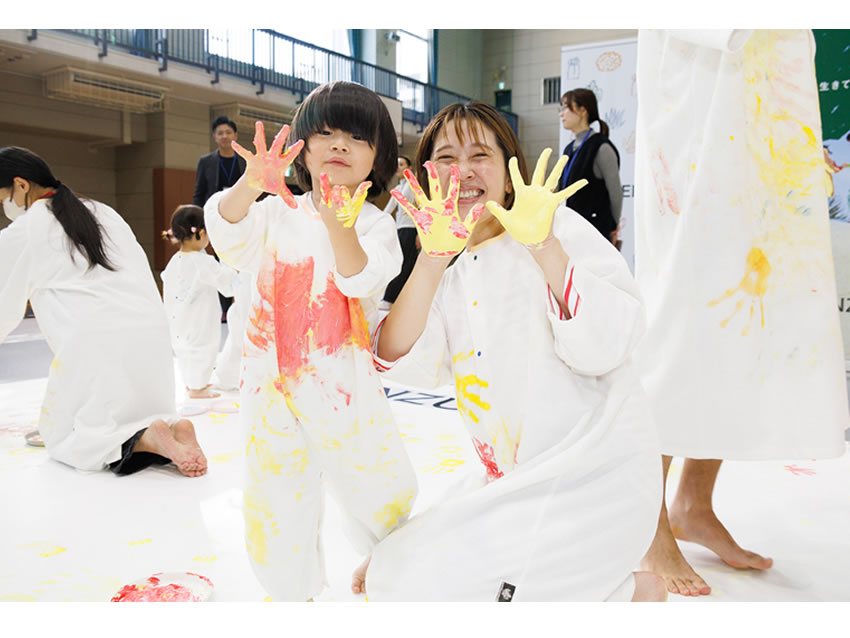 TABOTENZU「かぞくのおえかきウェア先行体験イベントの様子」
