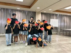 この夏国際交流に行く子の壮行会
